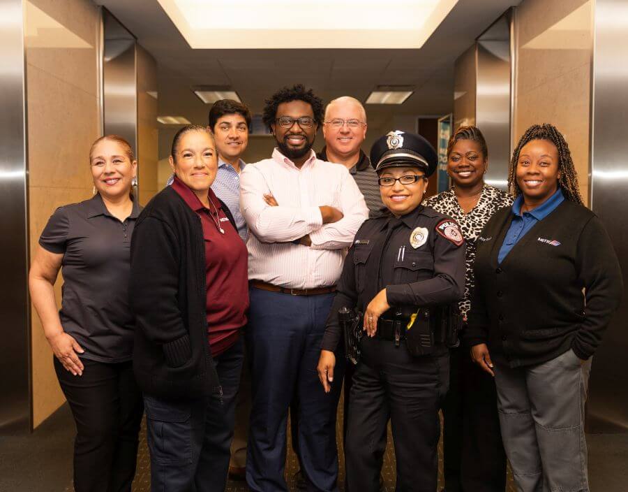 A diverse group of METRO employees.