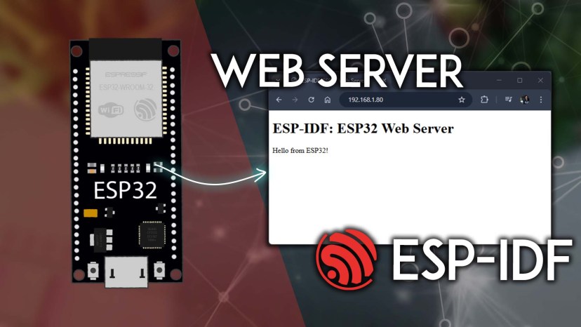 ESP-IDF ESP32 Simple Web Server Serve HTML Page