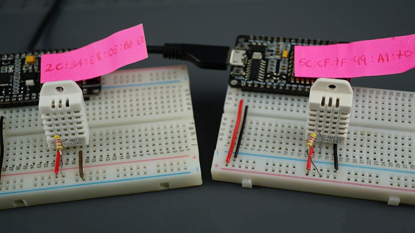 ESP-NOW ESP8266 NodeMCU Board Exchange Sensor Readings Arduino IDE