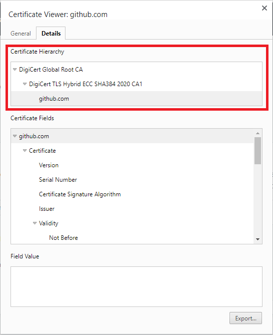 SSL Certificate Chain