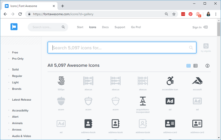 ESP32/ESP8266 Web Server HTML page icons