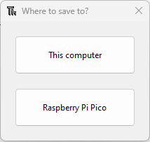 Save Files to Raspberry Pi Pico Thonny IDE