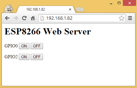 ESP8266 NodeMCU Web Server Control Outputs LEDs